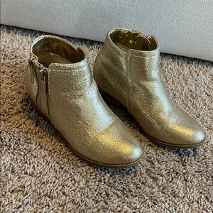 Nina Gold Kids Boots with Double Zipper